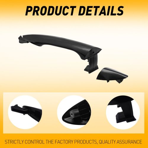 For 2011-2016 hyundai elantra rear left driver side exterior door handle black