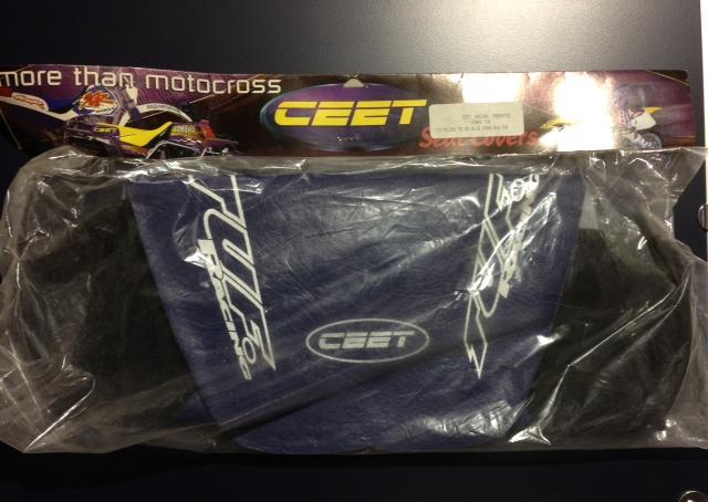 Ceet brand seat cover,yz125-250,'96, dark blue, new