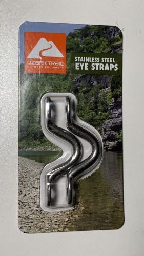 2pcs ozark trail boat 304 stainless steel eye strap rigging 2” long