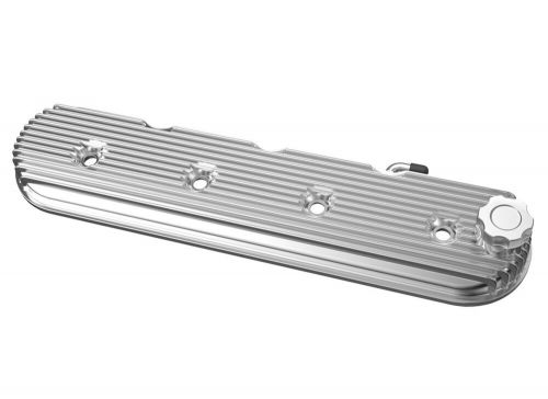 Holley 241-131 vintage series finned ls valve covers, standard height - polished