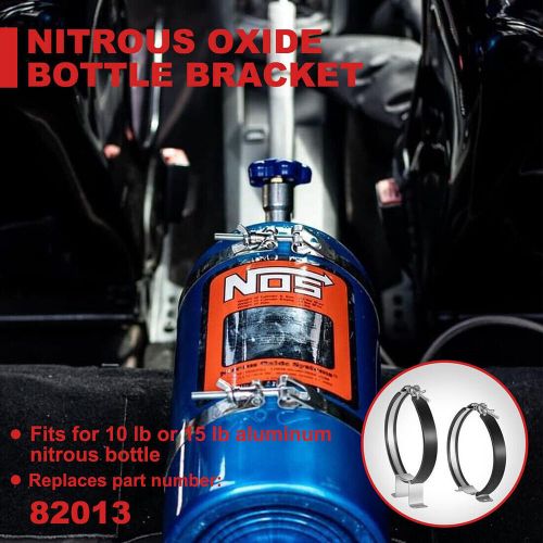 Billet aluminum 7&#034; nitrous oxide nos bottle bracket holder 82013 for 10lb 15lb