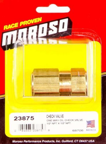 Moroso 23875 check valve, 1/2&#034; npt