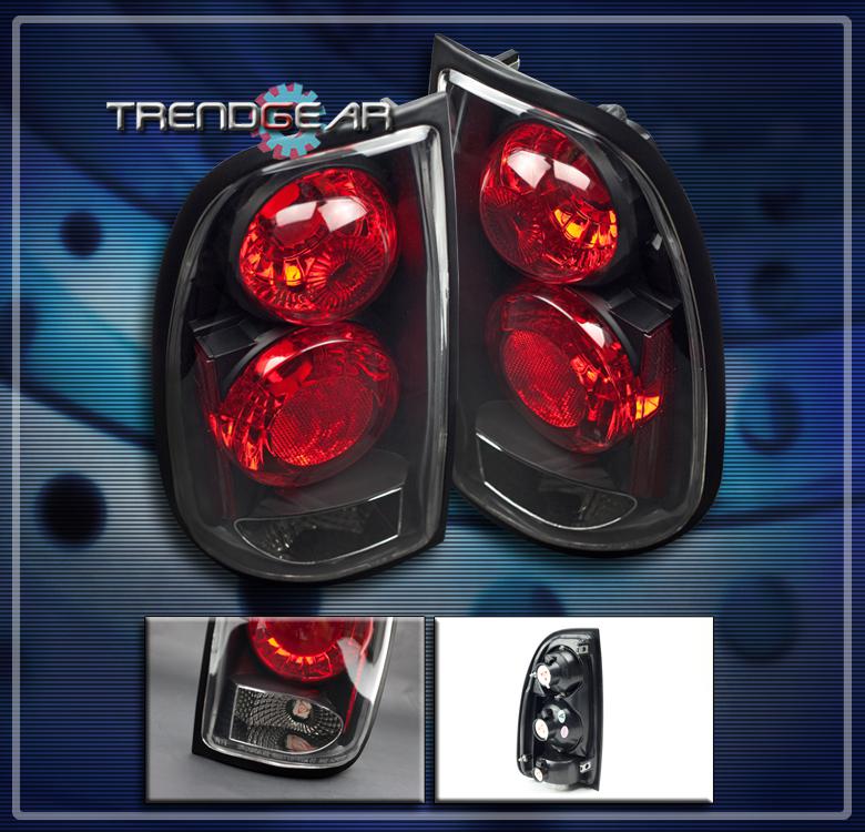 00-06 toyota tundra altezza tail brake lights black 2001 2002 2003 sr5 pickup bk