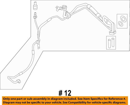 Ford oem 09-19 explorer condenser, compressor lines-evaporator tube eb5z19a834b