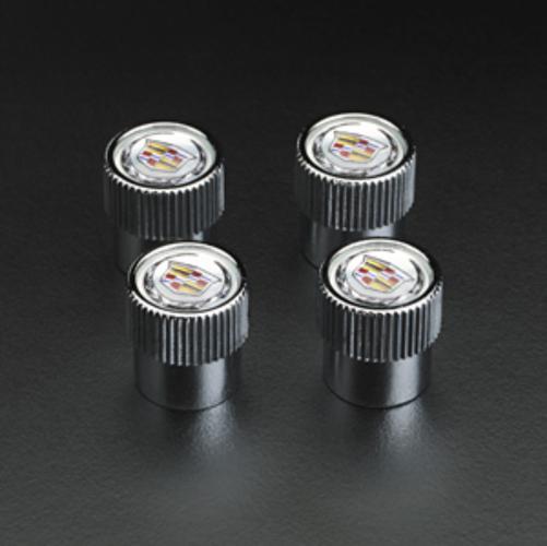 2013 cadillac cts coupe valve cap set of 4 w/ cadillac logo 22914359