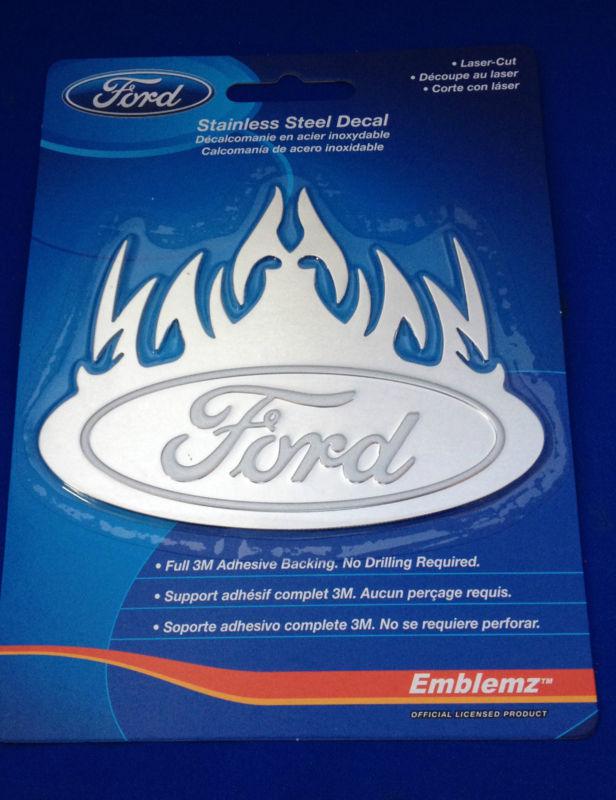 Ford oval new stainless emblem f 150/250/350 truck/explorer/ranger f150 f250  ex