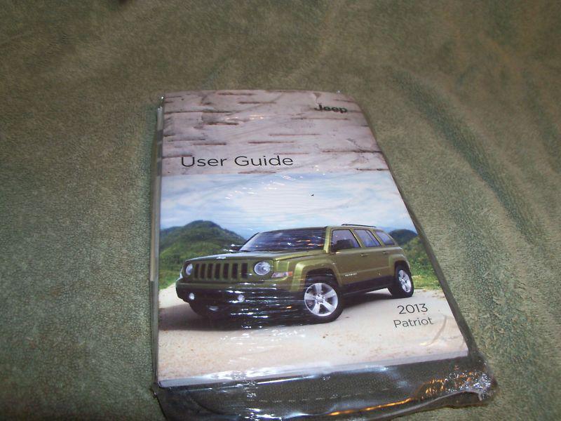 Jeep 2013 patriot users guide / dvd / case - still factory sealed