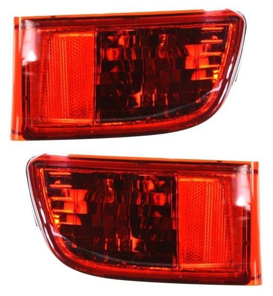 Capa bumper reflector assembly pair set (driver & passenger side, qty 2)