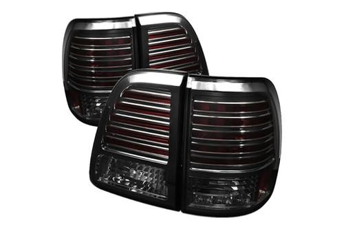 Spyder tlan98 land cruiser smoke euro tail lights rear stop lamps w leds