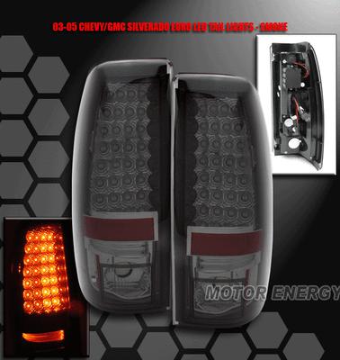 03-06 silverado/gmc sierra led tail brake lights smoke