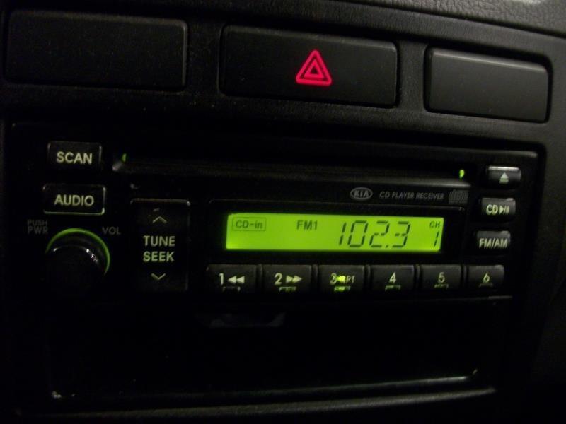 03 04 05 kia rio audio equipment recvr sdn 4 dr am-fm-stereo-cd player