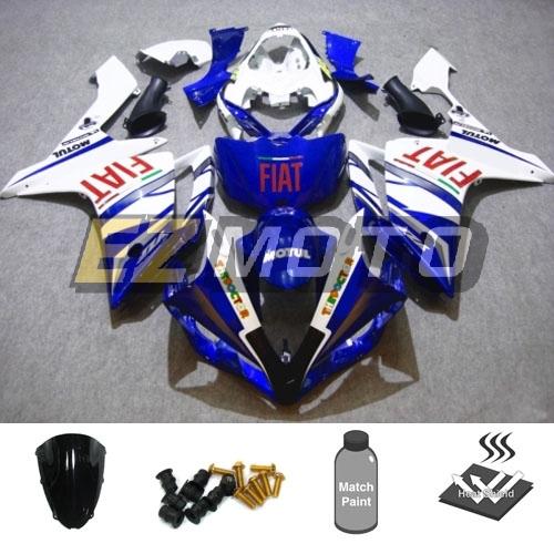 Injection fairing pack w/ windscreen & bolts for yamaha yzf 1000 r1 2007 2008 aa