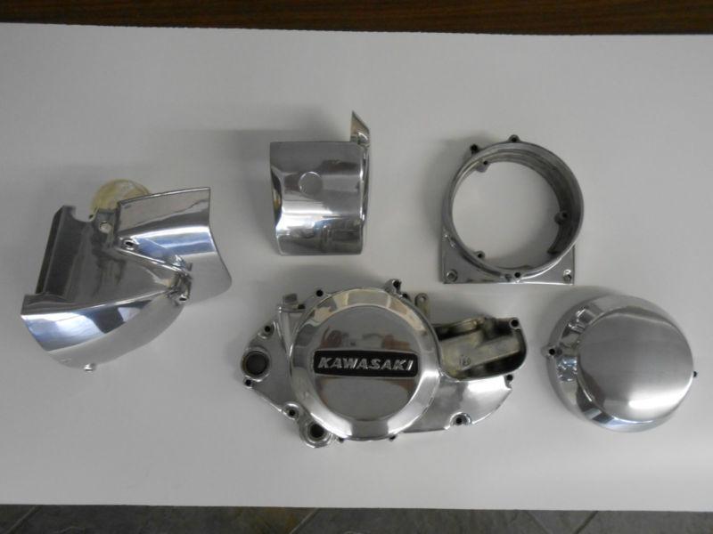 Kawasaki h2 750 triple complete engine case covers