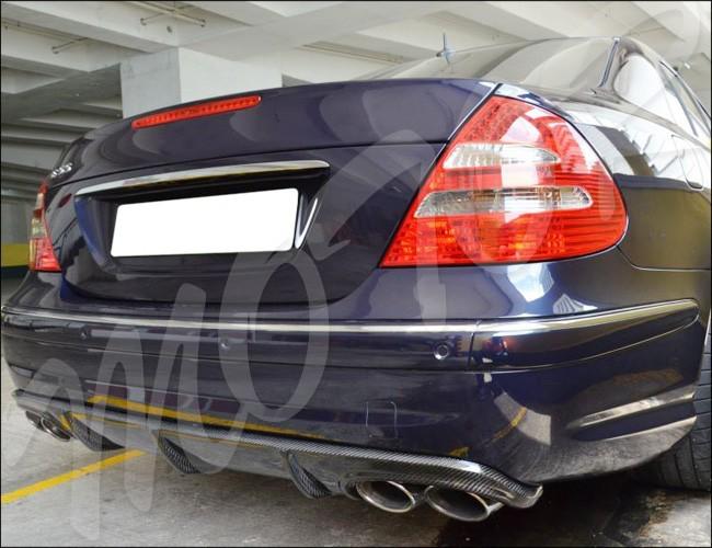 Amg type dual exhaust tips pipes 2002-2008 mercedes-benz w211 e-class sedan 4dr 