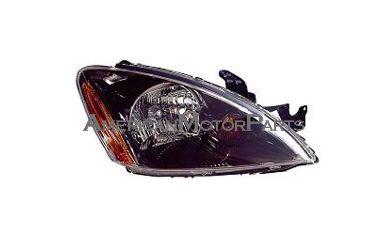 Passenger side replacement headlight black housing 04-07 mitsubishi lancer