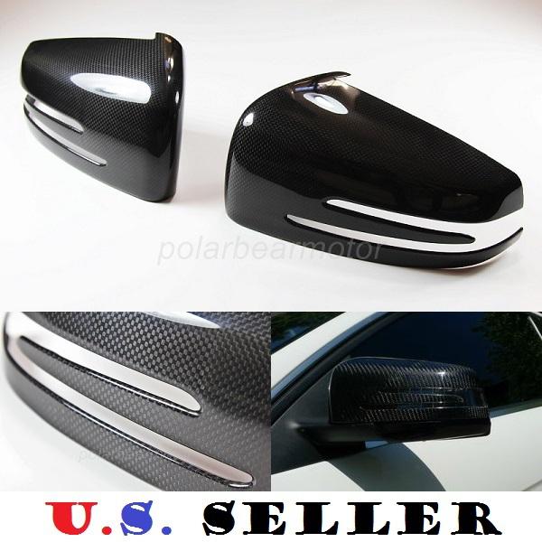 2010-2013 mercedes benz c250 c300 c350 c63 w204 real carbon fiber mirror covers