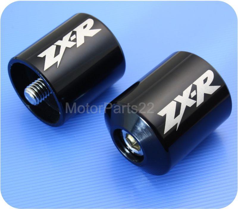 Kawasaki zxr engraved bar ends aluminum anodized ninja zx6 zx6r zx9 zx10 zx10r