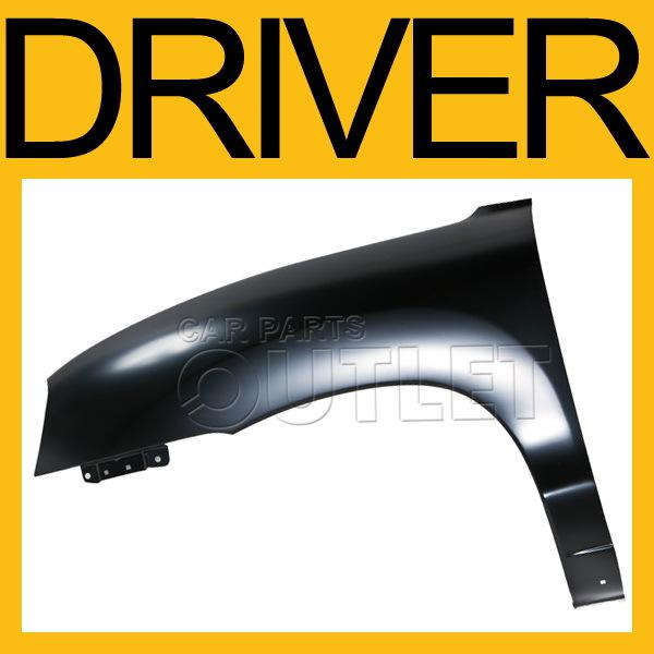 Driver fender primered black steel replacement for 2001-2006 hyundai santa fe lh