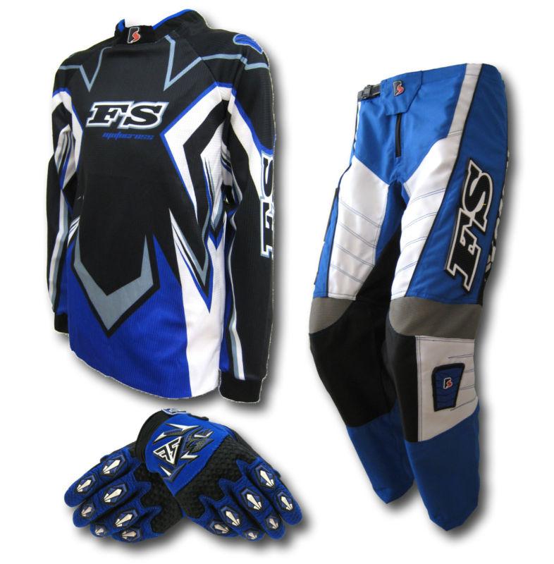 Youth mx jersey+pants+gloves-dirt bike gear/bmx/motocross/off-road/junior/kids