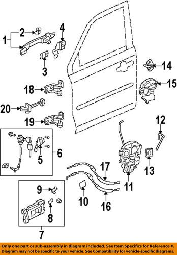 Honda oem 72110-sza-a02 door lock motor/door lock actuator motor