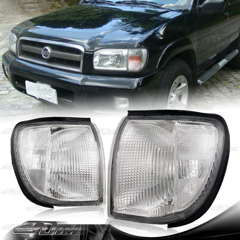 1998-2001 nissan pathfinder crystal style lens turn signal corner light lamps