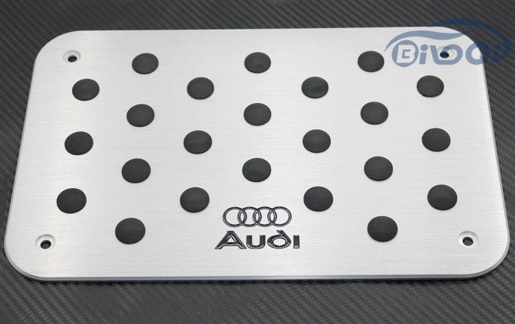 Thick aluminum floor carpet mat pedal pad plate audi a4 a6 q5 q7 tt r8 s4 s6 s8 