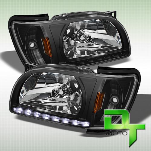 01-04 tacoma pickup truck drl led headlights 2in1 design with corner lamps