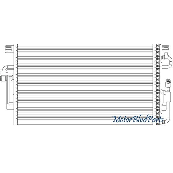 04-06 saturn vue 2.2l l4 oe replacement air conditioner a/c ac condenser