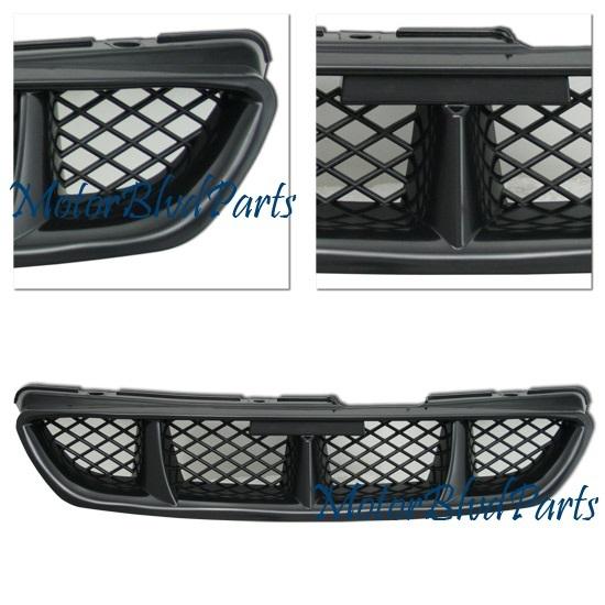 98-00 honda accord 2dr upper grille/grill black finish