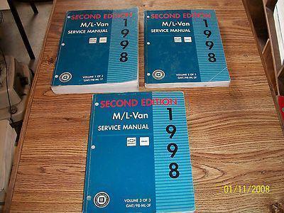 1998 chevy astro\gmc safari factory issue repair manual set