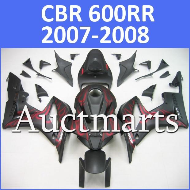 Fit honda 07 08 cbr600rr cbr 600 rr 2007 2008 fairing kit abs plastics h22 d03