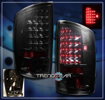 02-06 dodge ram led altezza tail brake lights lamp smoke lens slt srt-10 st trx4