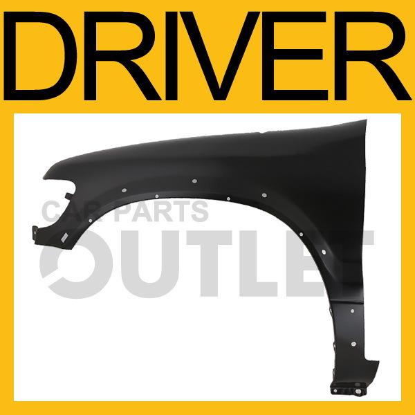 Driver side primed fender assembly for 98-02 kia sportage ex 4dr suv l/h left