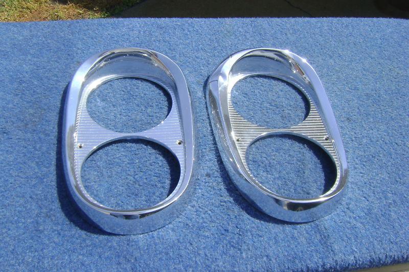 Ihc international truck  headlight bezels pr 1959 59 1958 58 1960 60