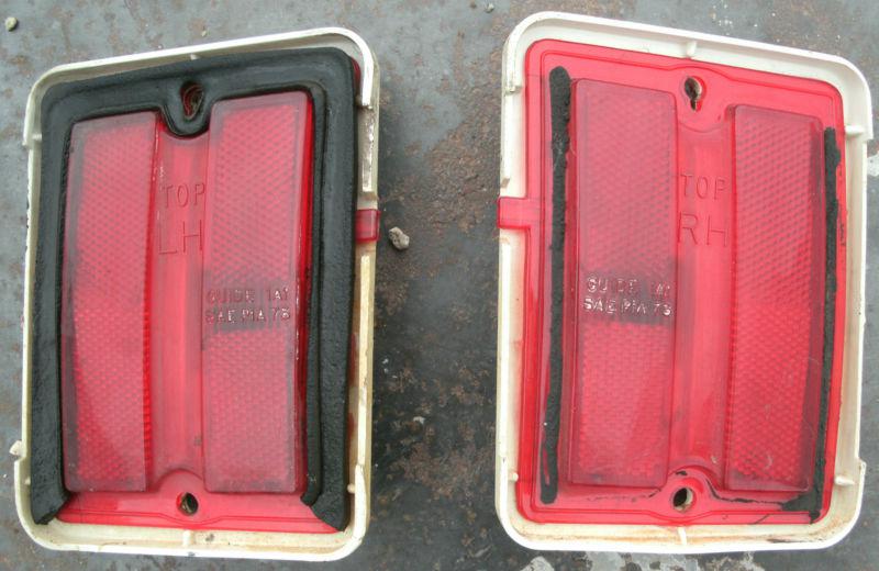 1973 73 74 75 chevrolet chevy chevelle malibu side marker lights pair lh rh oem 