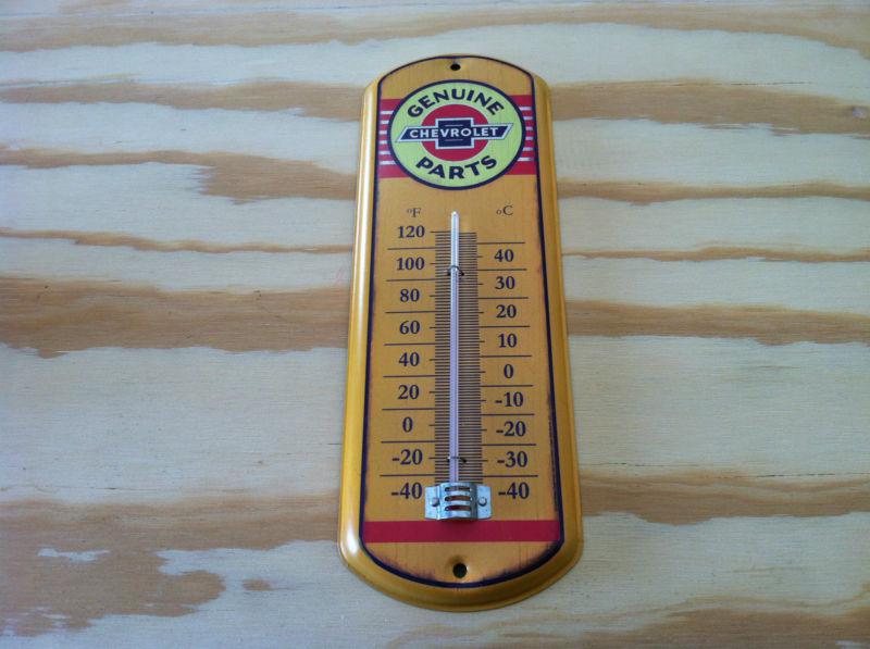 Genuine chevrolet thermometer metal sign man cave garage shop ford!!!!!!!! 