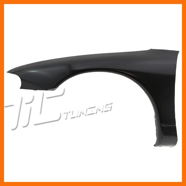 95 96 dodge avenger front fender driver side primered black es wo mldg hole left