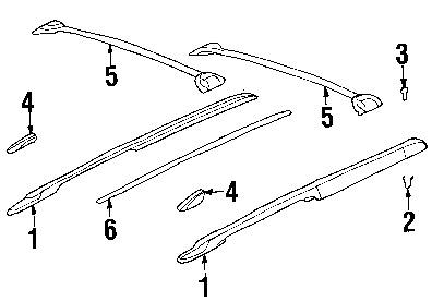 Gmc 15170179 genuine oem factory original cross rail