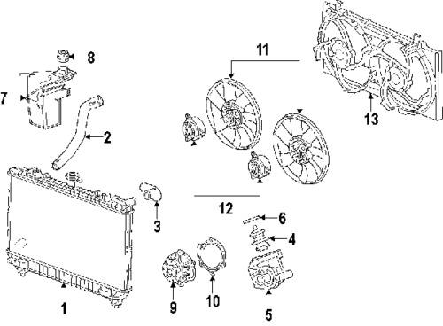 Chevrolet 22786865 genuine oem factory original radiator