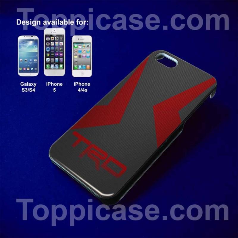 Toyota trd racing jdm logo carbon look ae 86 kf iphone 5 5s 5c 4 4s hard case