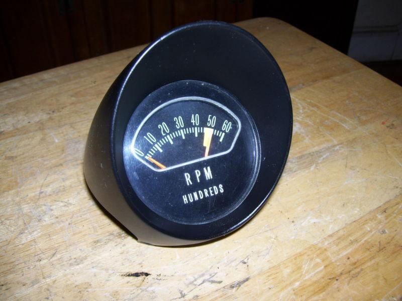 1963 64 chevy impala ss 327 409 original factory tachometer tach & mount 