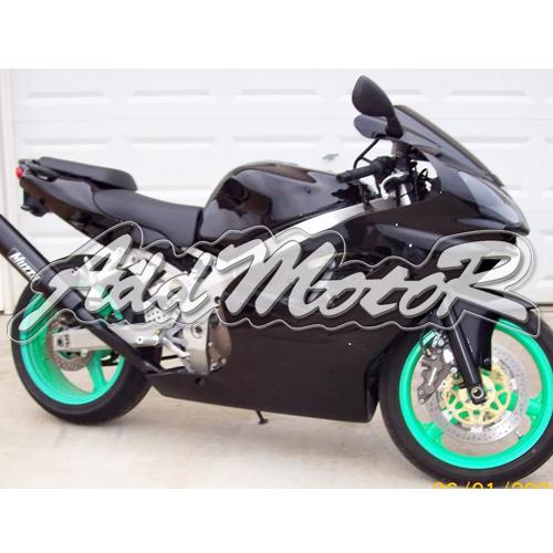 Yes2yeah fairing fit zx-9r 00 01 zx9r 2000 2001 glossy black abs 90w10