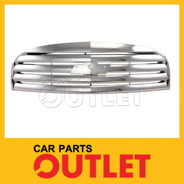 2007-2010 2011 chevy hhr chrome grille outer ls plastic w/upper shield support