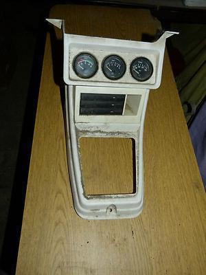 Vw volkswagen rabbit convertible cabriolet mk1 shift console w/ gauges - white