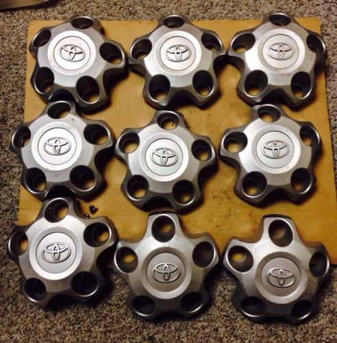 Lot of 9 toyota tundra center caps hub covers l@@k