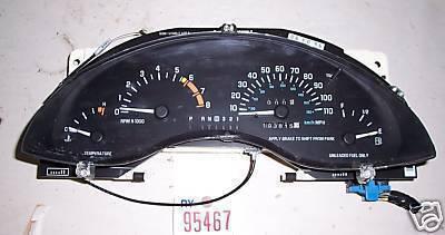 Buick 96 regal instrument cluster/gauge black 16218794 1996