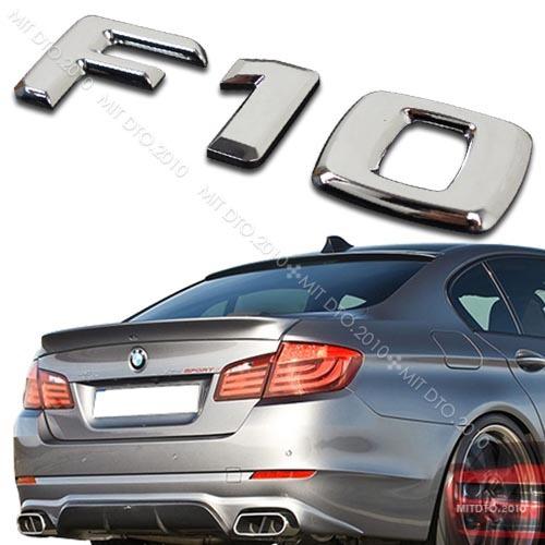 Painted bmw new f10 a type boot trunk spoiler & f10 emblem 10+ §