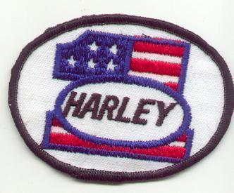 True vintage 1970s harley #1 davidson patch exc rare to find item!