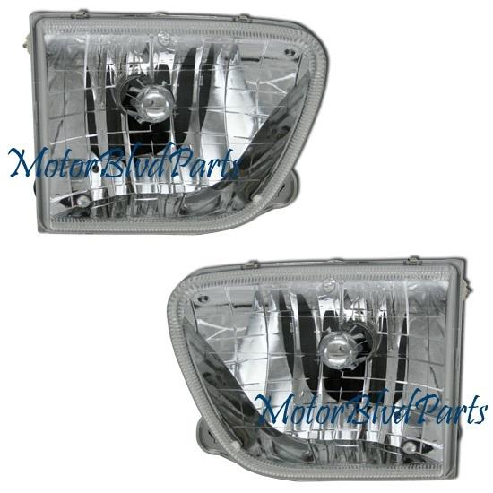 98-01 mountaineer headlights headlamps pair right+left