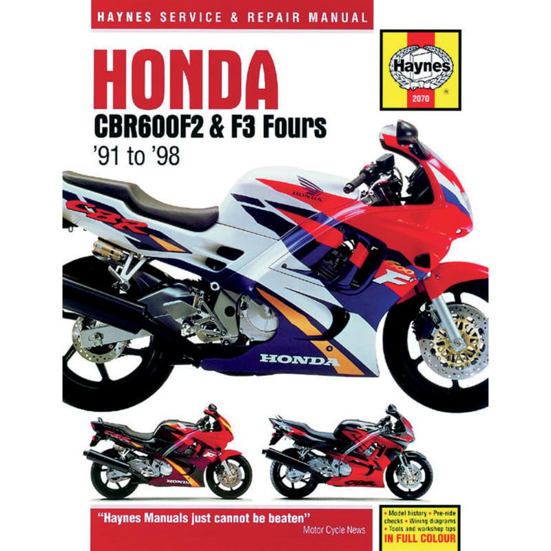 Haynes 2070 repair service manual honda cbr600f2 1991-1994, f3 1995-1998